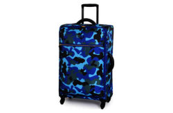 it Luggage Medium Skull Suitcase - Blue/Grey